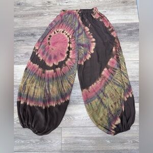 #10)  Boho Tie-Dye Wide Leg Pants
